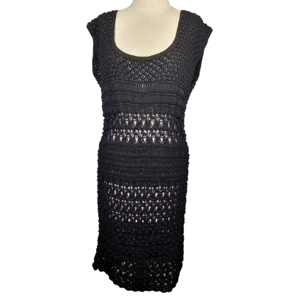 Cynthia Steffe Black Chunky Sweater Dress Size XL New with Tags